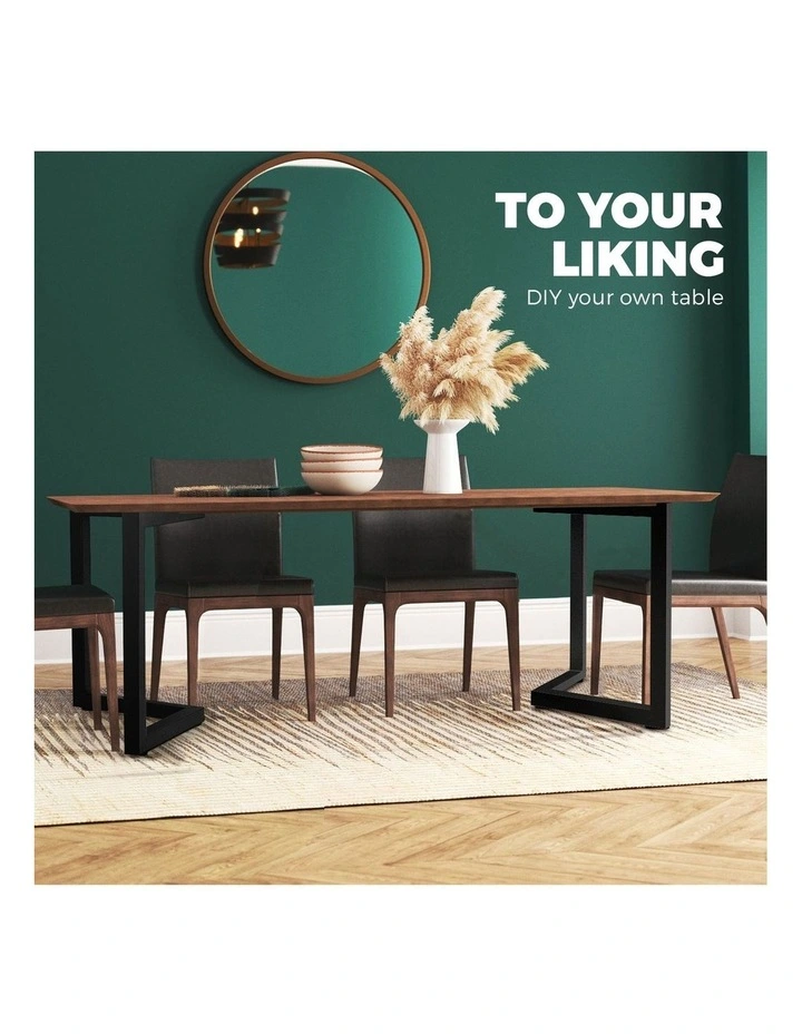 Oikiture 4X Coffee Dining Table Legs 71*71CM image 5