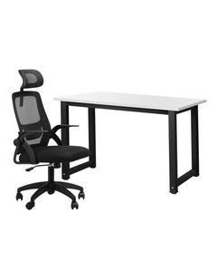 Oikiture Home Office Desk and Chair Set