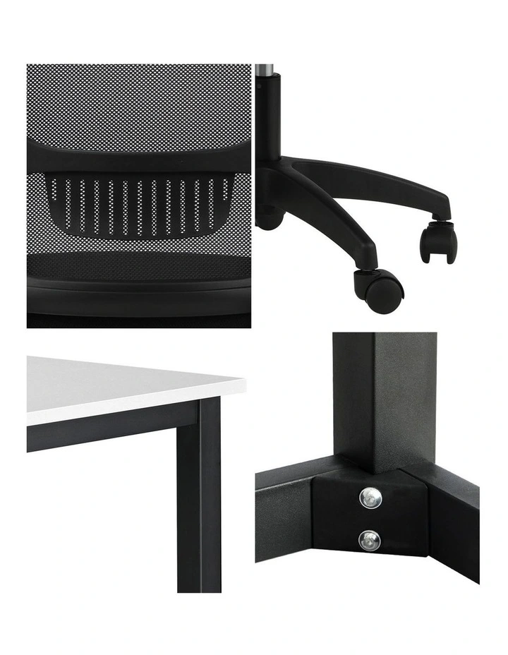 Oikiture Home Office Desk and Chair Set image 7
