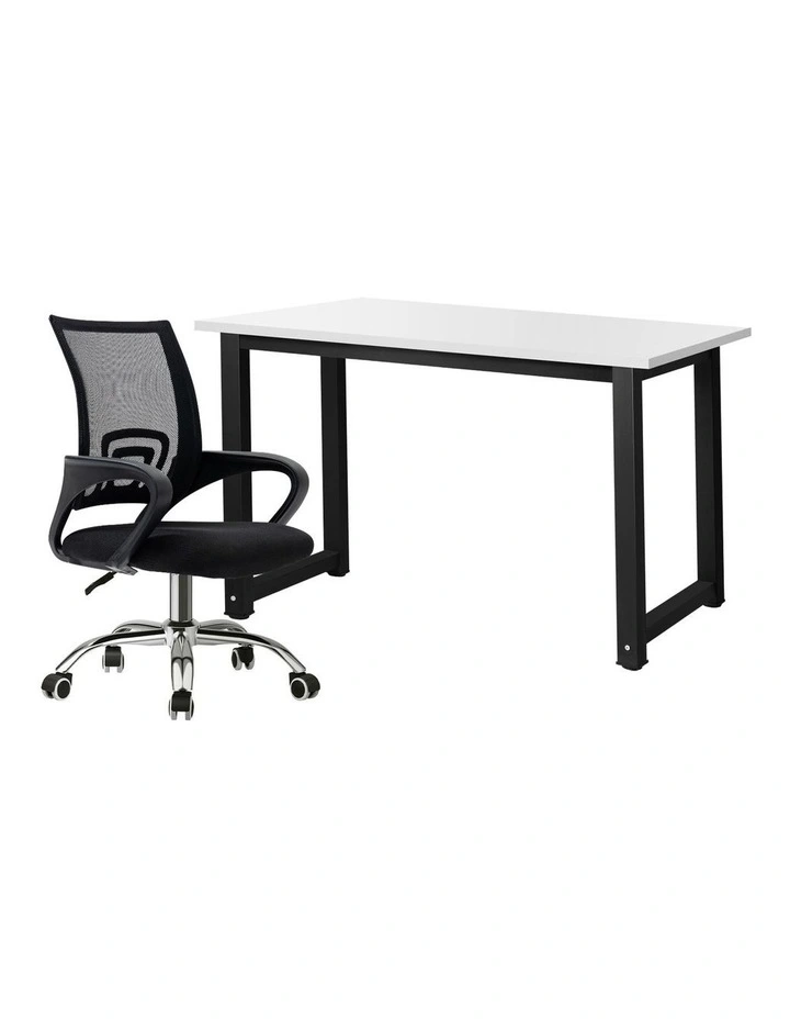 Oikiture Home Office Desk and Chair Set image 1