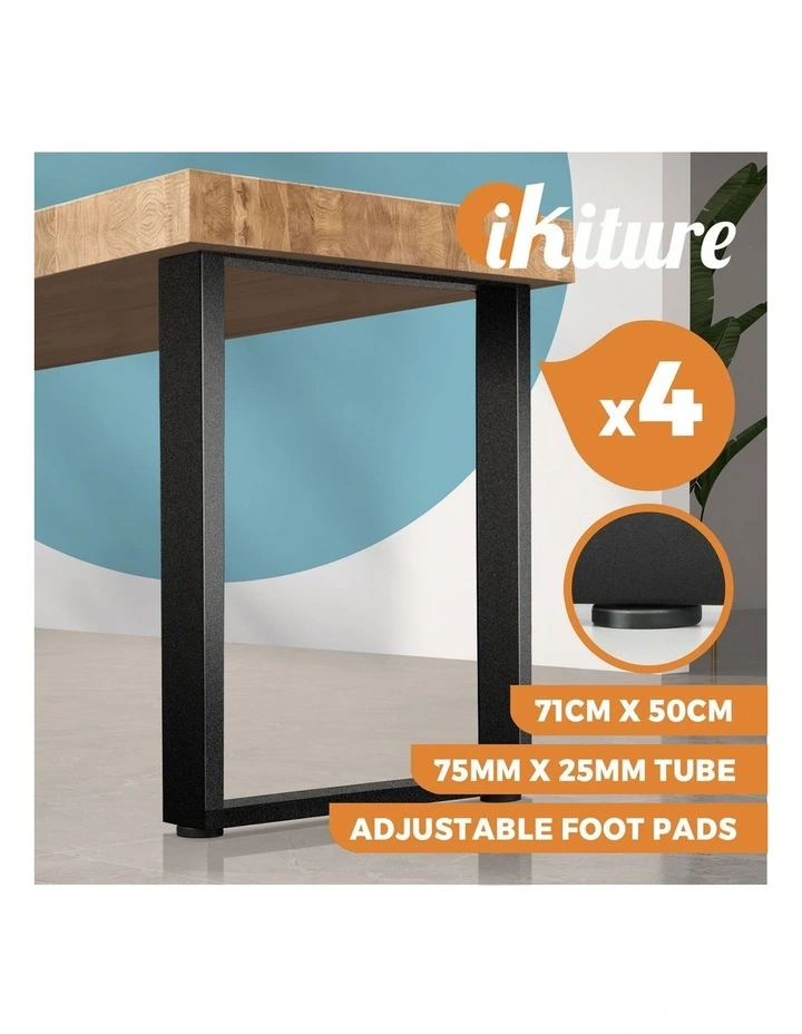 Oikiture 4X Coffee Dining Table Legs 71*50CM image 4