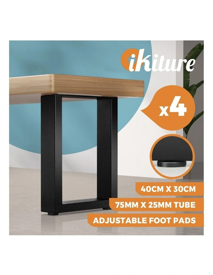 Oikiture 4X Coffee Dining Table Legs 40*30CM image 4
