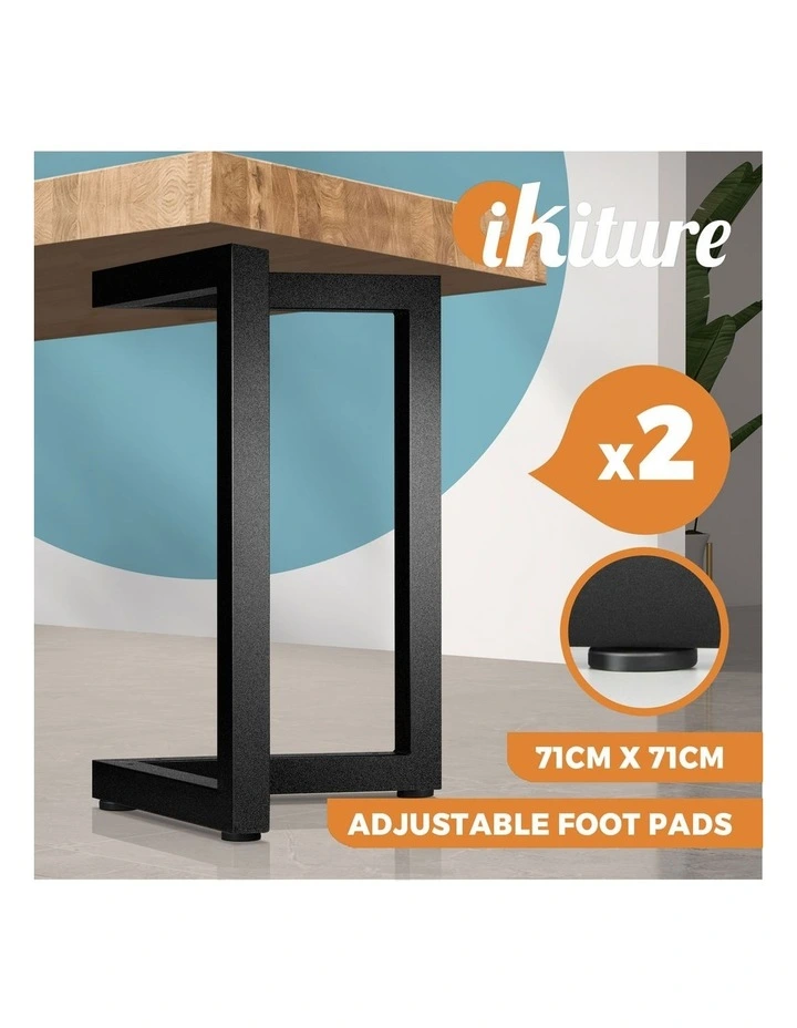 Oikiture 2X Coffee Dining Table Legs 71*71CM image 4