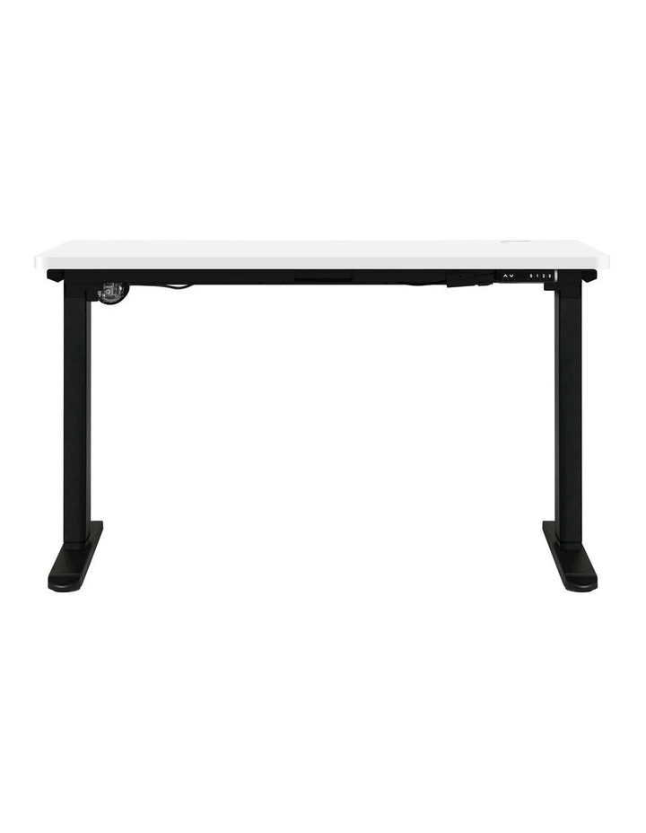 Oikiture Electric Standing Desk Single Motor 1.4m White Tabletop image 2