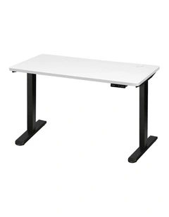 Oikiture Electric Standing Desk Single Motor 1.5m White Tabletop