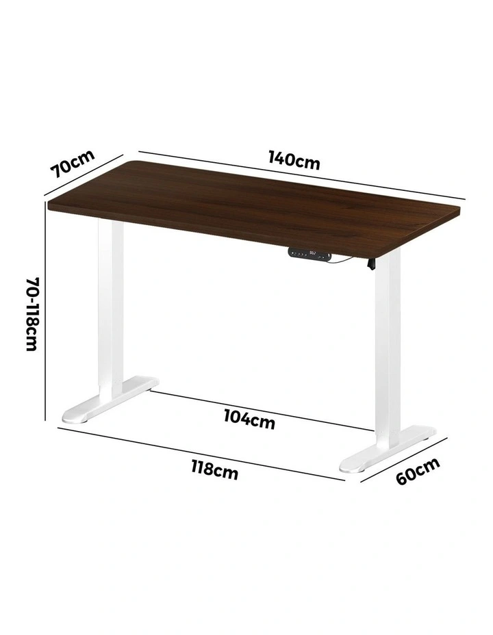 Oikiture Electric Standing Desk Single Motor 140CM image 3