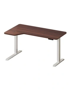 Oikiture L-shape Electric Standing Desk Single Motor 145CM