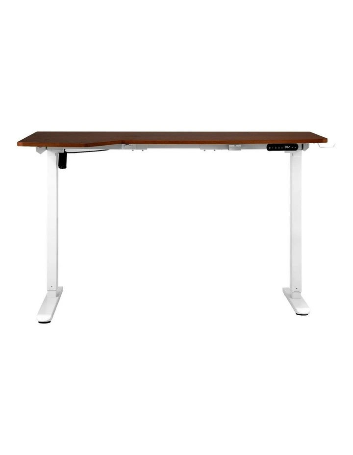 Oikiture L-shape Electric Standing Desk Single Motor 145CM image 2