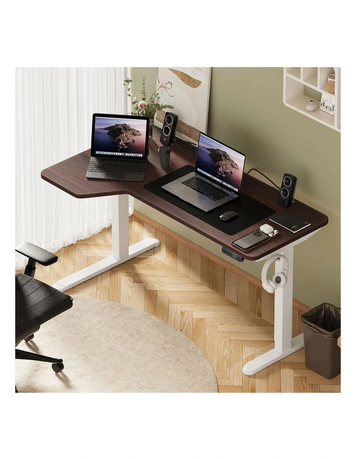 Oikiture L-shape Electric Standing Desk Single Motor 145CM image 5