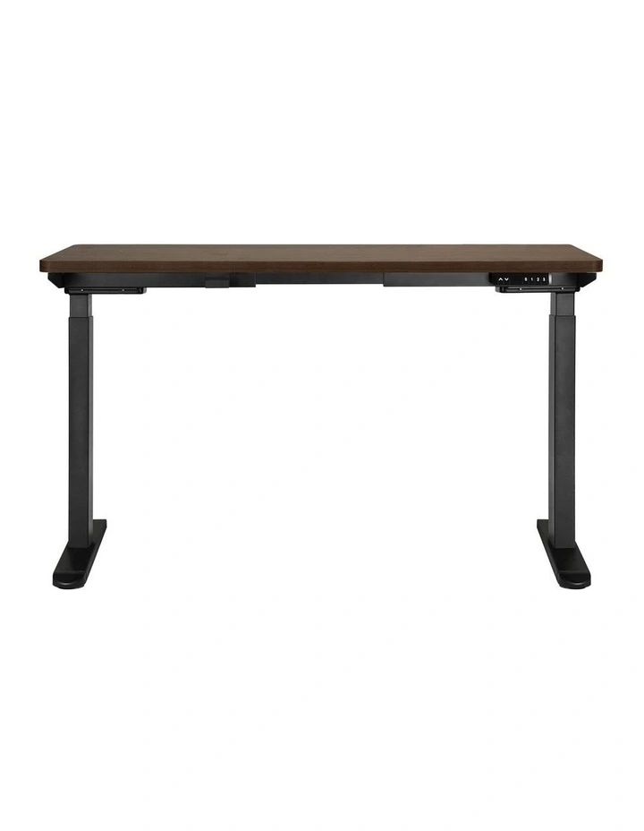 Oikiture Electric Standing Desk Dual Motor 160cm Walnut image 2