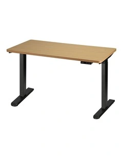 Oikiture Electric Standing Desk Dual Motor 160cm Oak