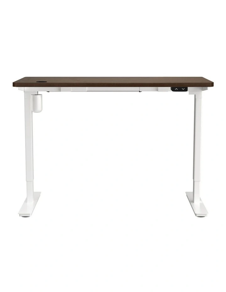 Oikiture Electric Standing Desk Single Motor 150m Walnut Tabletop image 2