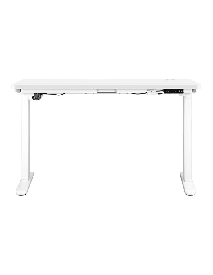 Oikiture Electric Standing Desk Single Motor 1.5m White Tabletop image 2