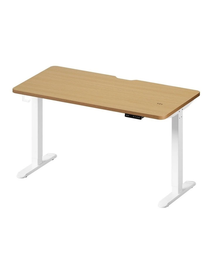 Oikiture Electric Standing Desk With Wireless Charging Single Motor 140CM image 1