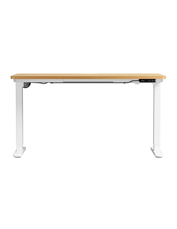Oikiture Electric Standing Desk With Wireless Charging Single Motor 140CM image 2