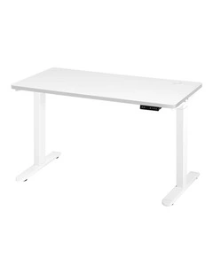 Oikiture Electric Standing Desk Dual Motor 150cm White Tabletop