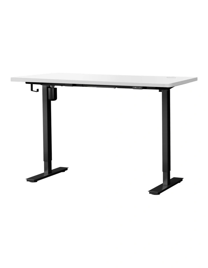 Oikiture Electric Standing Desk Single Motor 150m White Tabletop image 3