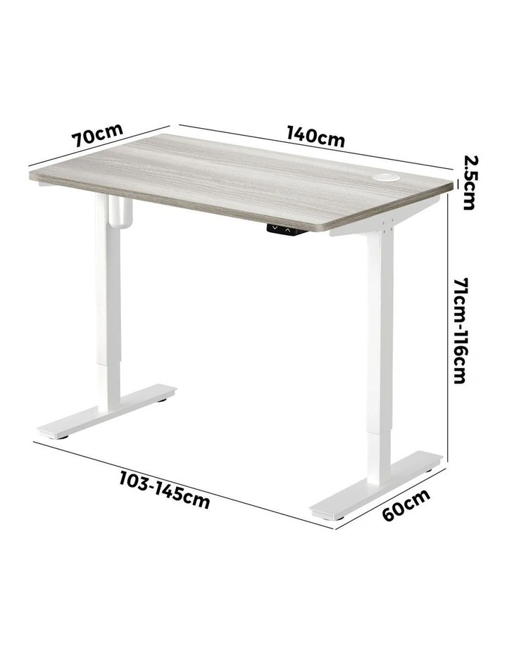 Oikiture 140CM Electric Standing Desk Single Motor image 3