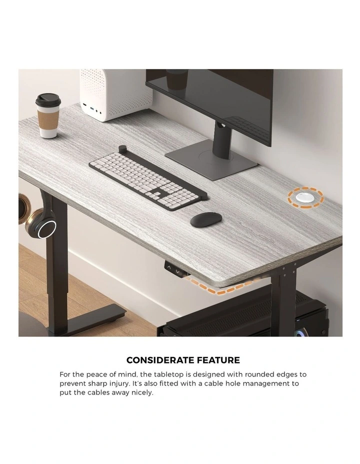 Oikiture 140CM Electric Standing Desk Single Motor image 6