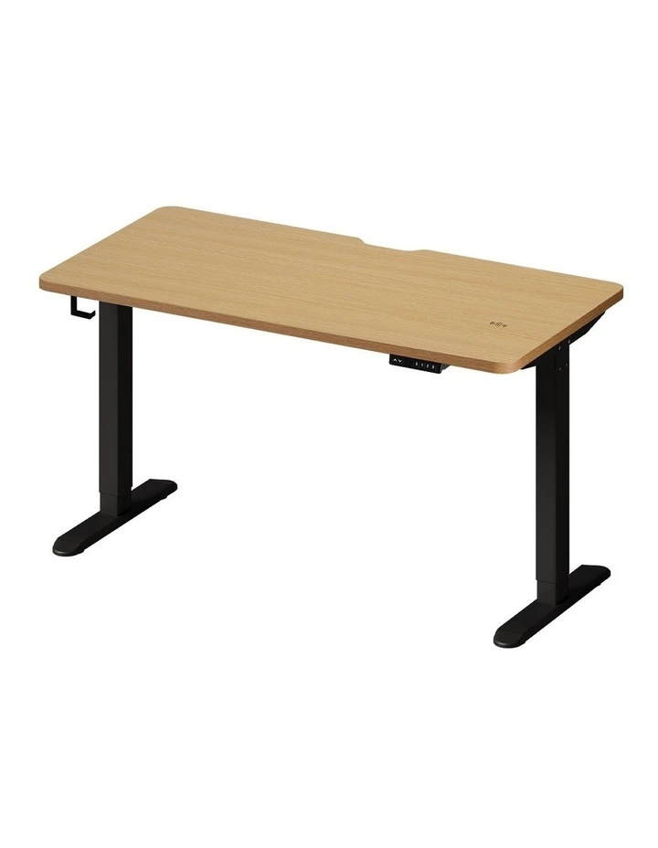 Oikiture Electric Standing Desk With Wireless Charging Single Motor 140CM image 1