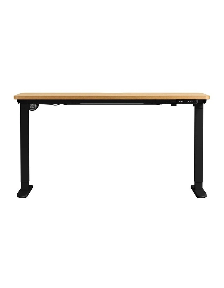 Oikiture Electric Standing Desk With Wireless Charging Single Motor 140CM image 2