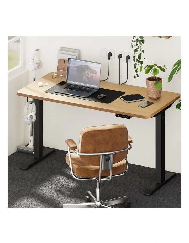 Oikiture Electric Standing Desk With Wireless Charging Single Motor 140CM image 4