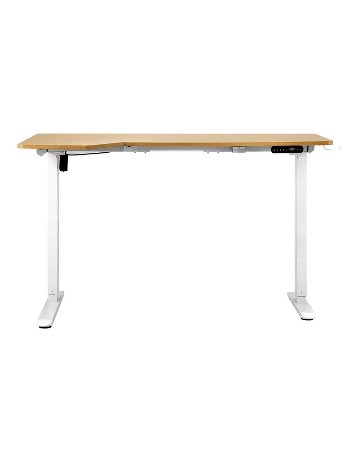 Oikiture L-shape Electric Standing Desk Single Motor 145CM image 2