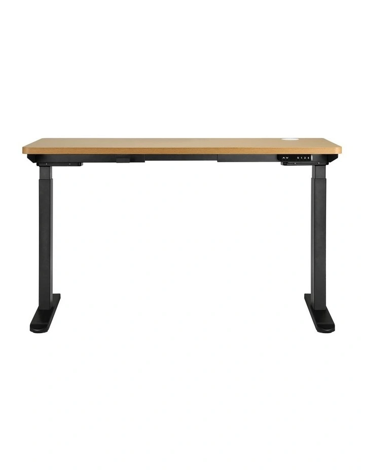 Oikiture Electric Standing Desk Dual Motor 150cm OAK Tabletop image 2