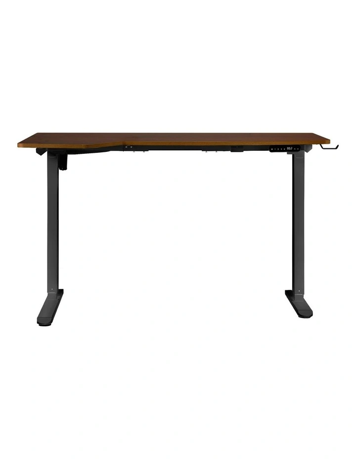 Oikiture L-shape Electric Standing Desk Single Motor 145CM image 2