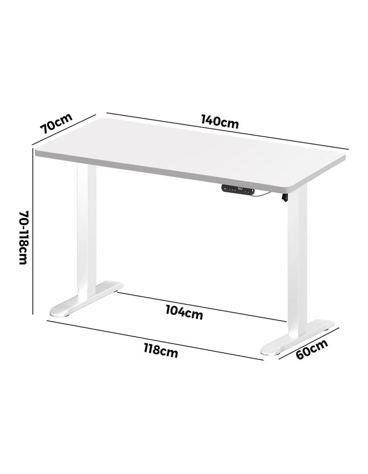 Oikiture Electric Standing Desk Single Motor 140CM image 3
