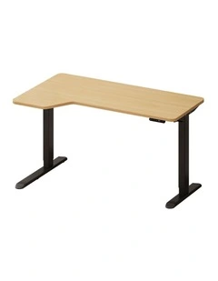 Oikiture L-shape Electric Standing Desk Single Motor 145CM