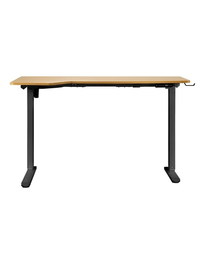 Oikiture L-shape Electric Standing Desk Single Motor 145CM image 2
