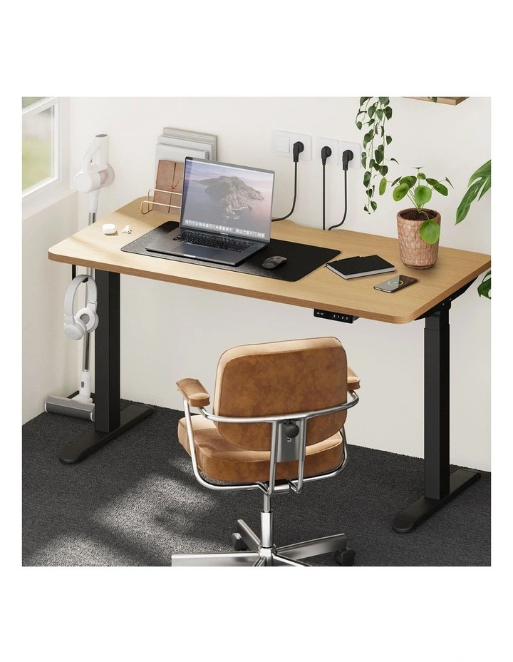 Oikiture Electric Standing Desk With Wireless Charging Dual Motor 140CM image 4