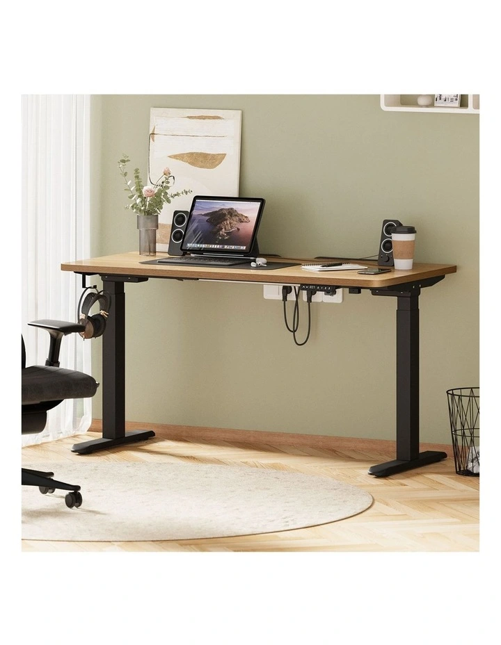 Oikiture Electric Standing Desk With Wireless Charging Dual Motor 140CM image 5
