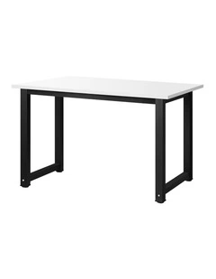 Oikiture Computer Desk 120cm Black&white