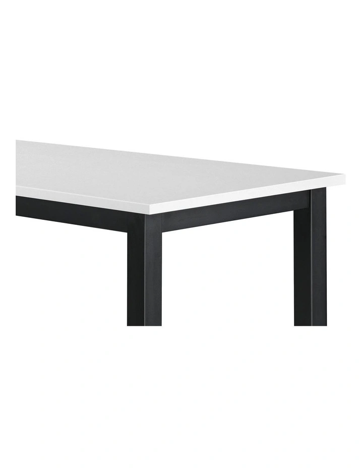 Oikiture Computer Desk 120cm Black&white image 6