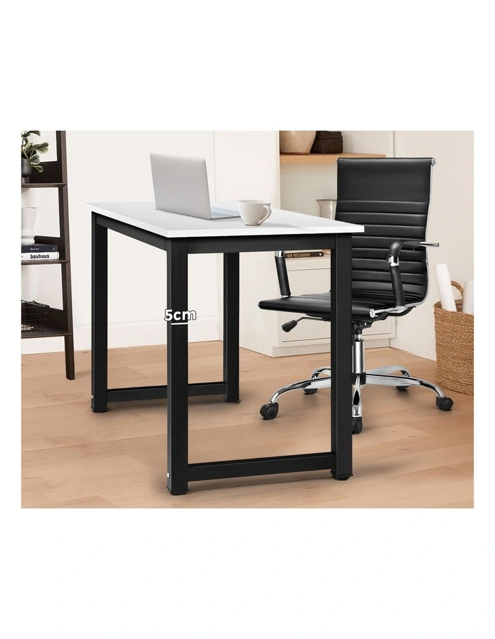 Oikiture Computer Desk 120cm Black&white image 7