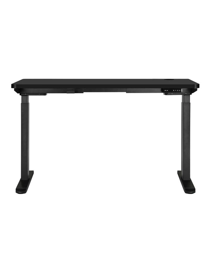 Oikiture Electric Standing Desk Dual Motor 140cm Black Tabletop image 2