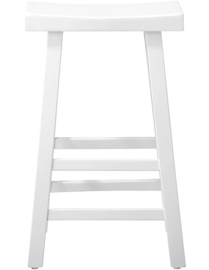 Oikiture Bar Stools Kitchen Stool Wooden Counter Chairs Barstools White image 2