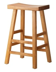 Oikiture Bar Stools Kitchen Stool Wooden Counter Chairs Barstools Natural