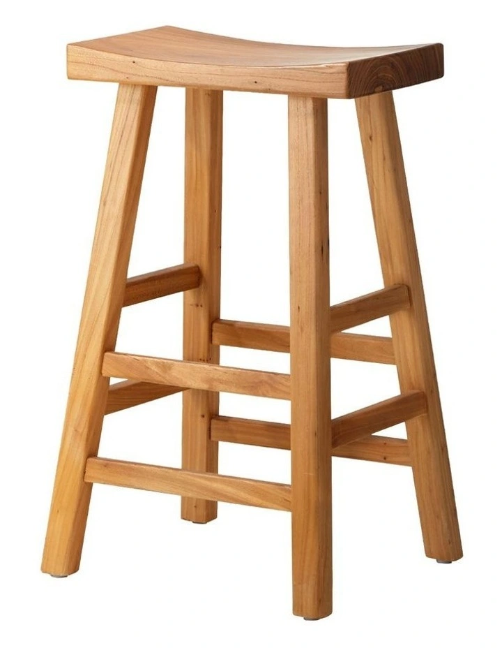Oikiture Bar Stools Kitchen Stool Wooden Counter Chairs Barstools Natural image 1