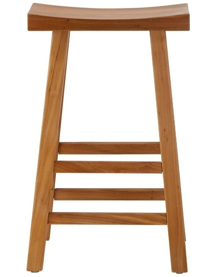 Oikiture Bar Stools Kitchen Stool Wooden Counter Chairs Barstools Natural image 2