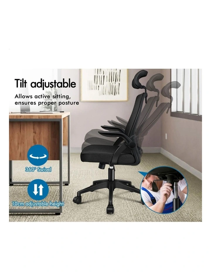 Mesh Office Chair Fabric Seat Tilt Gaming image 5