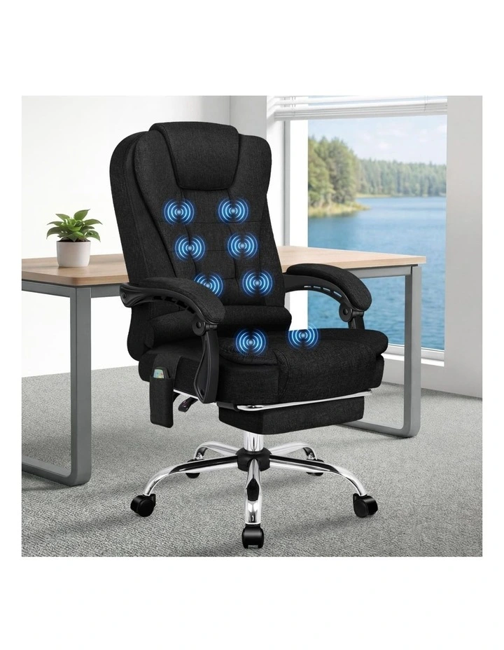 Office Chair Massage Heated Seat Fabric image 2