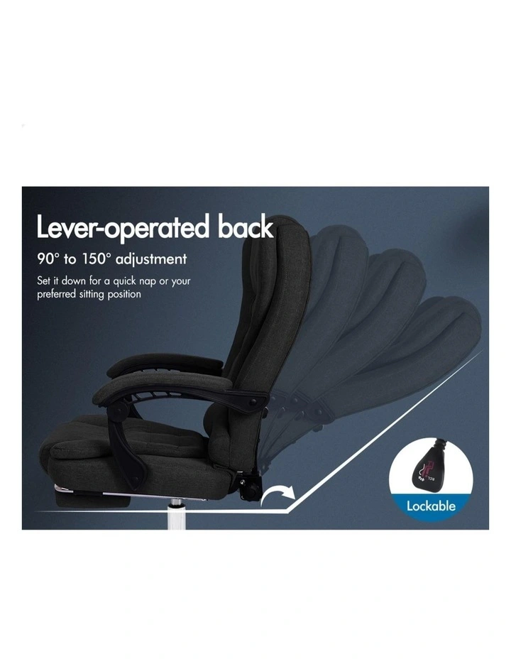 Office Chair Massage Heated Seat Fabric image 6