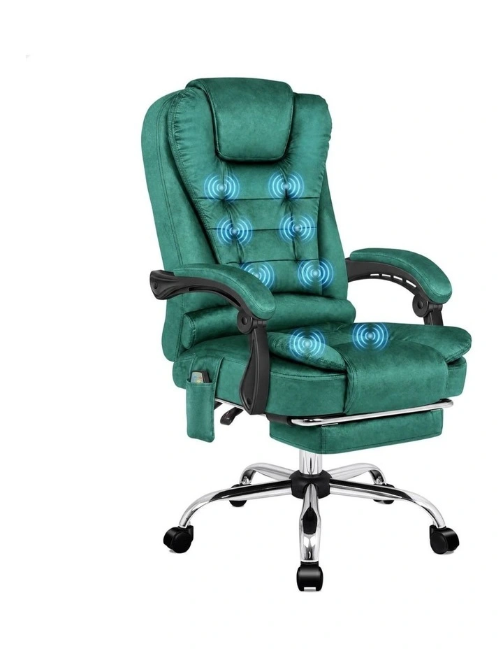 Office Chair Massage Heated Seat Velvet image 1