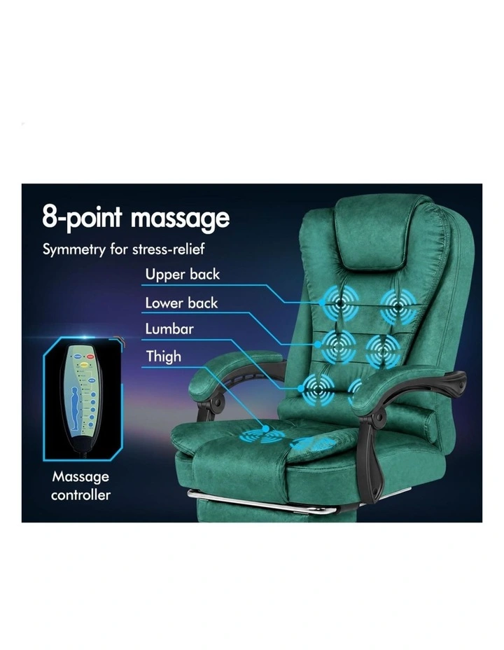 Office Chair Massage Heated Seat Velvet image 3