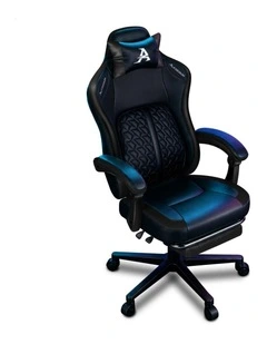 Gaming Office Chair Ergonomic Computer Footrest Leather