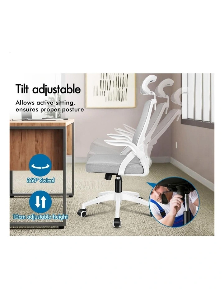 Mesh Office Chair Fabric Seat Tilt Gaming image 5
