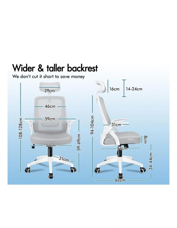 Mesh Office Chair Fabric Seat Tilt Gaming image 7
